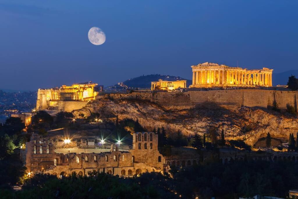 Boho Luxury 2 Bedroom Apartment, Acropolis Museum View Athen Exterior foto